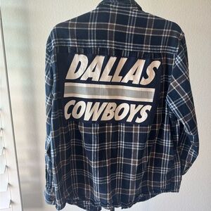 Dallas Cowboys Plaid Flannel Shirt